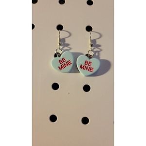 Be mine Blue Candy Hearts Earrings